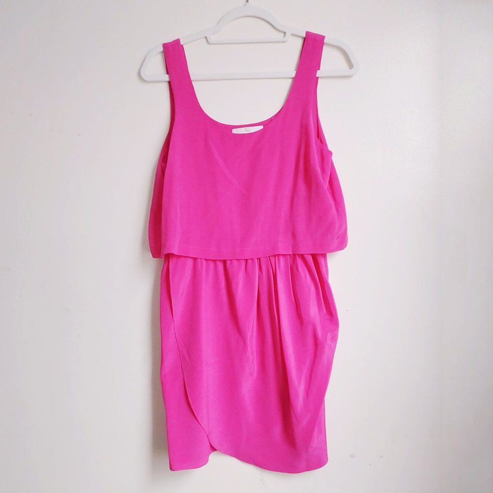 Amanda Uprichard Pink Silk Dress